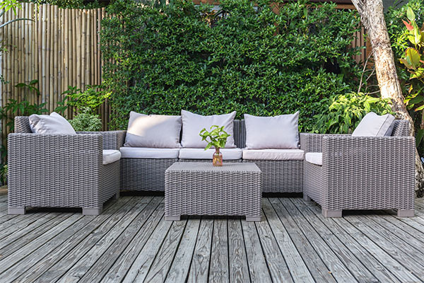 Corner rattan outdoor patio furniture